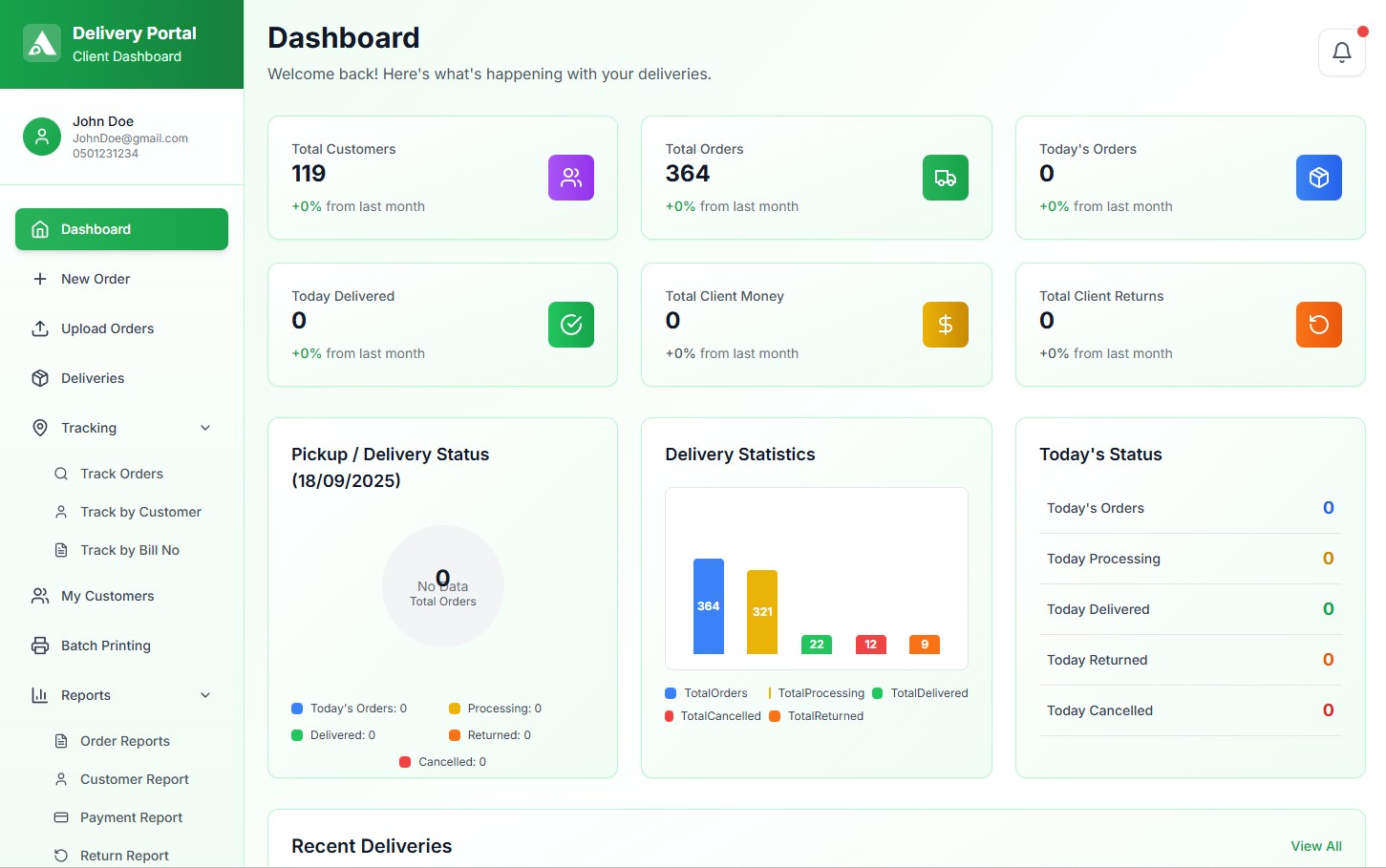 Trader Portal Screenshot 1